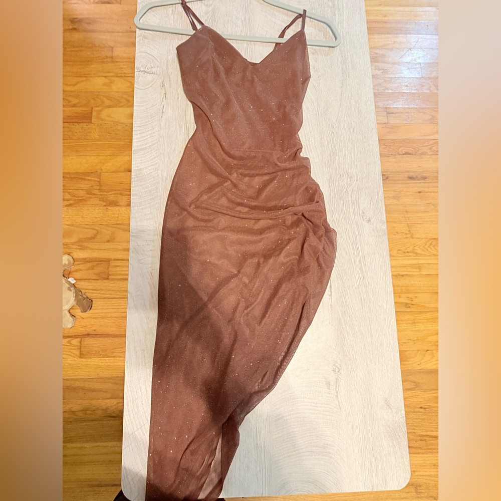 Windsor Brown Glitter Dress